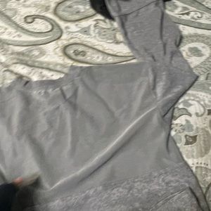 C AND C CALIFORNIA SHIRT SEE THROUGH , XL GRAY SEE THROUGH FRONT